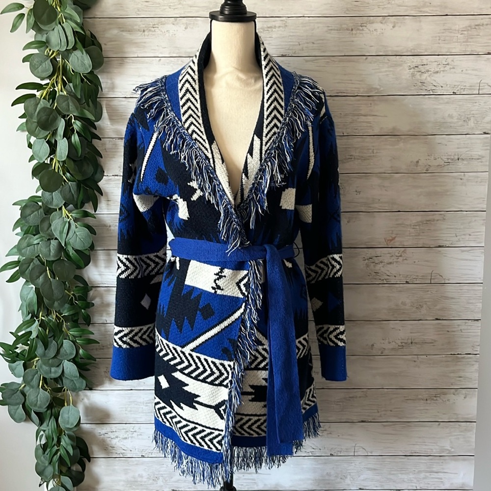 V-neck, Tie-Front Sweater
